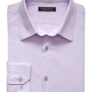 Banana Republic Mens Purple Dress Shirt